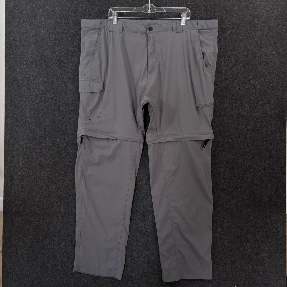 Magellan Outdoors Back Country 2 Convertible Pants Mens 3XL Gray Water Repellent
